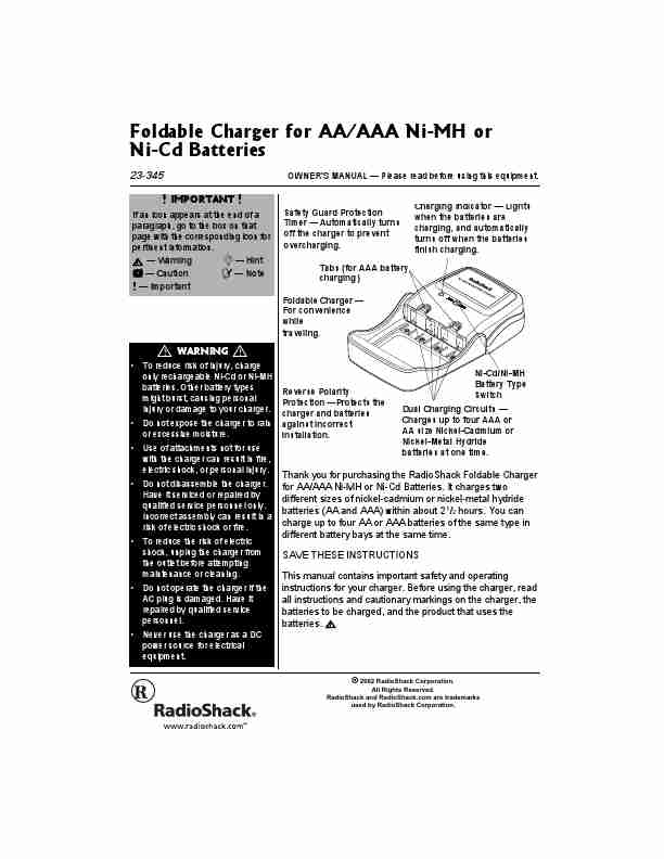 Radio Shack Battery Charger 23-345-page_pdf